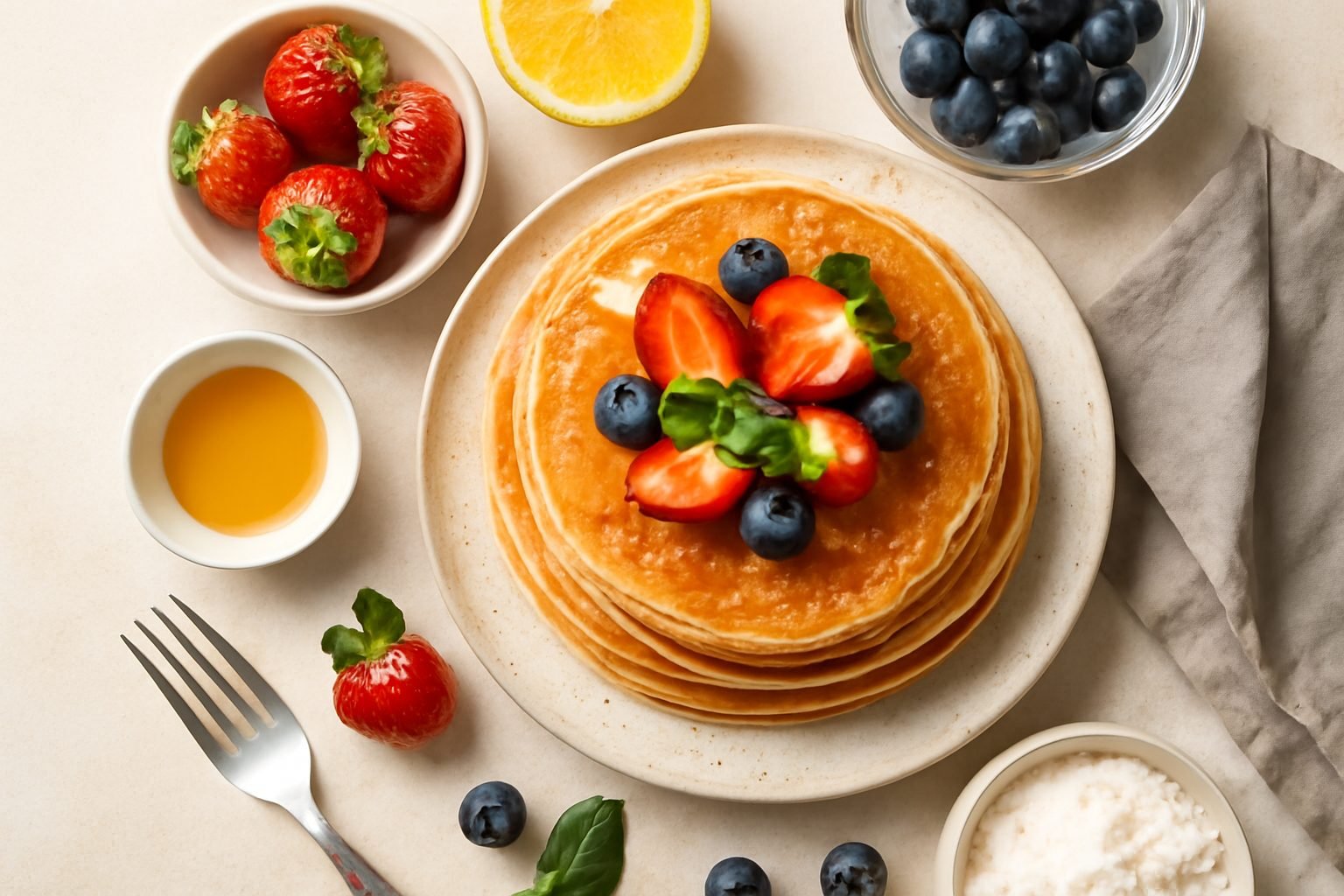 Pfannkuchen ohne Ei – einfaches Rezept