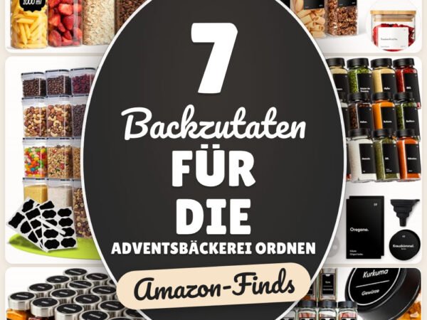 Backzutaten für die Adventsbäckerei ordnen: 7 Amazon-Finds