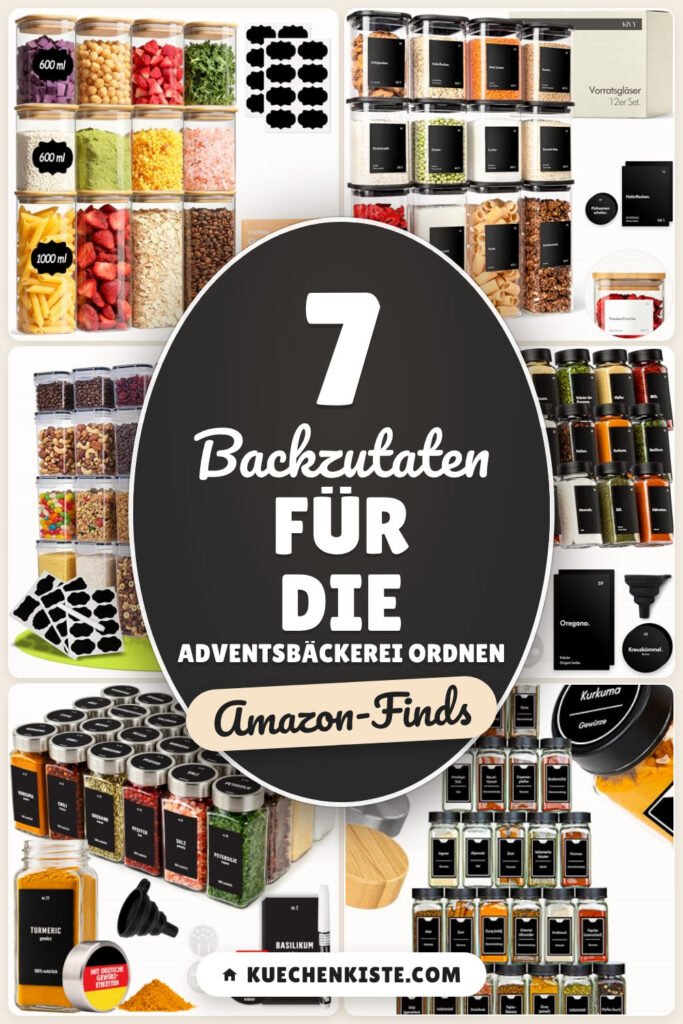 Backzutaten für die Adventsbäckerei ordnen: 7 Amazon-Finds