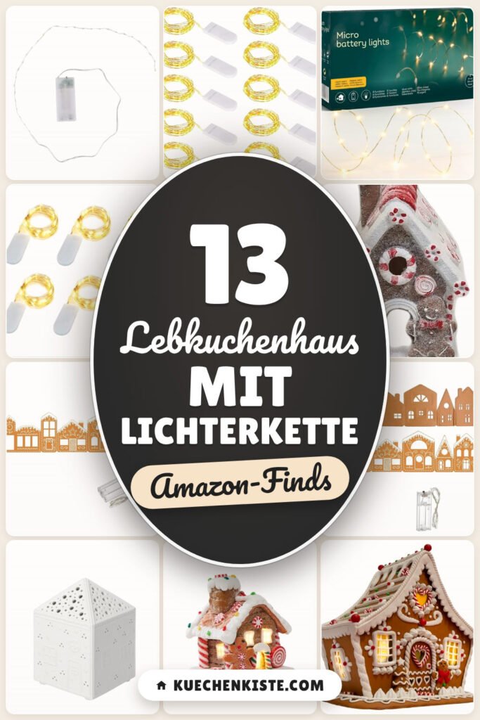 Lebkuchenhaus mit Lichterkette: 13 Amazon-Finds, warm & gemütlich