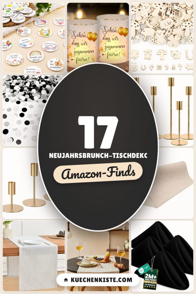 Neujahrsbrunch-Tischdeko: 17 Amazon-Finds, schnell festlich decken