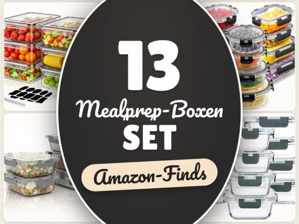 Mealprep-Boxen Set: 13 Amazon-Finds, für Büro & Vorrat